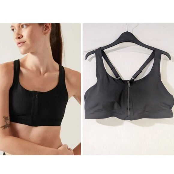 NEW Athleta | Empower Train Bra In Black (XL, A-C cup) - Picture 1 of 9